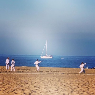 Tai Chi on the beach